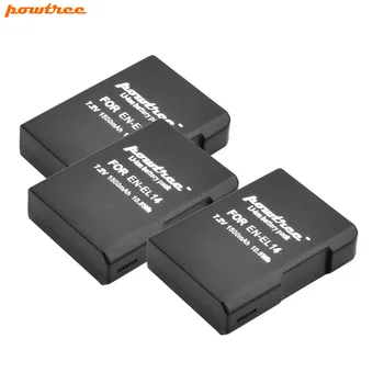 

Powtree 1500mAh EN-EL14 EN EL14 Battery for Nikon P7800,P7700,P7100,P7000,D5500,D5300,D5200,D3200,D3300,D5100 E14