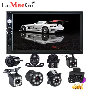 

Car Radio MP5 Player 2Din 7023B Mirror Link Bluetooth 7'' Touch Screen Multimedia Player MP5 FM Rear View Camera remote control