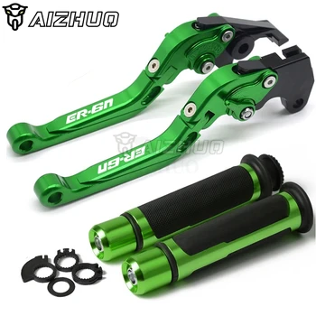 

CNC Aluminum Motorcycle Accessories Brakes Clutch Lever & Handle Grips for kawasaki ER6N ER 6N ER6 N 2009-2017 2015 2016 2014