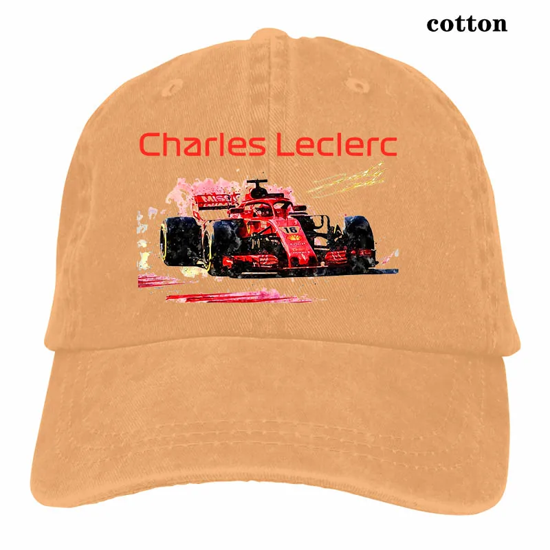 Charles Leclerc мотоциклетная гоночная бейсболка s funnys бейсболка для мужчин и женщин Кепка для водителя грузовика модная Регулируемая Кепка - Цвет: 3-Natural
