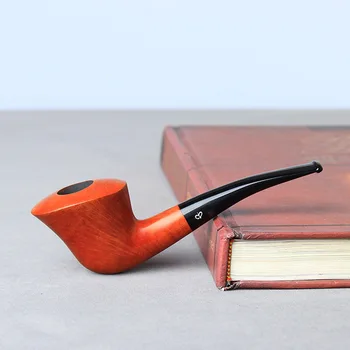 

Wood fragrant stone nanmu pipe classic solid wood pipe for men