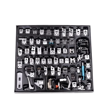 

9/62pcs Electric Sewing Machine Knit Roll Presser Foot Set Multifunctional Rolled Hem Feet Selvage Crimping Presser Kit