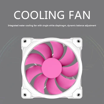 

ID-COOLING ZF-12025-W 130mm 12V DC White Light Temperature Control Cooling Fan Heatsink Desktop PC Computer Case Radiator Cooler