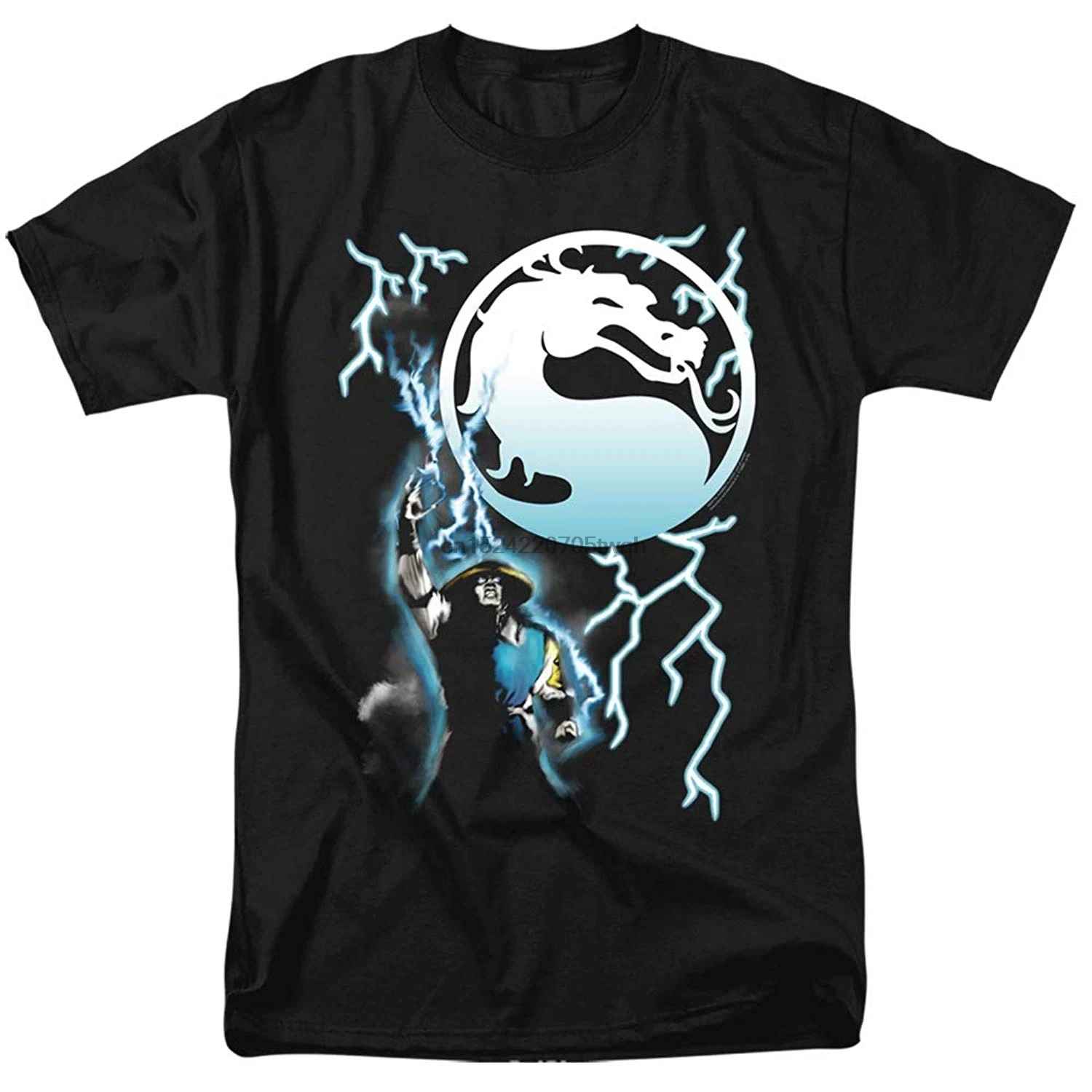Mortal Kombat Klassic T-Shirt Raiden Black Tee |