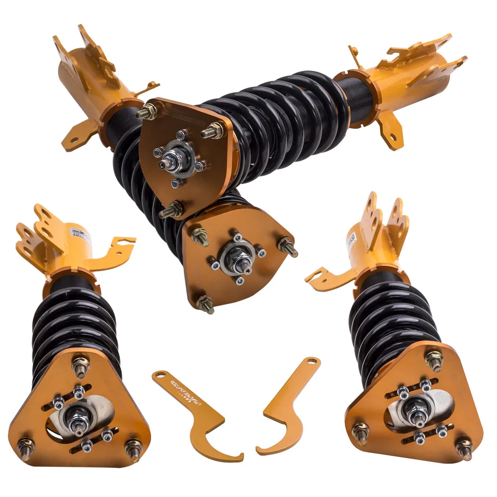 Катушка пружина Понижающие удары Coilovers наборы 24-Ways для Toyota Celica 1990-1993 FWD Adj демпфер