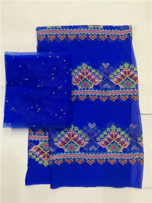 Нигерийские кружевные ткани натуральная шелковая ткань renda francesa bordada luxo атласное платье кружевной материал для африканских женщин 7 ярдов/лот - Цвет: 11
