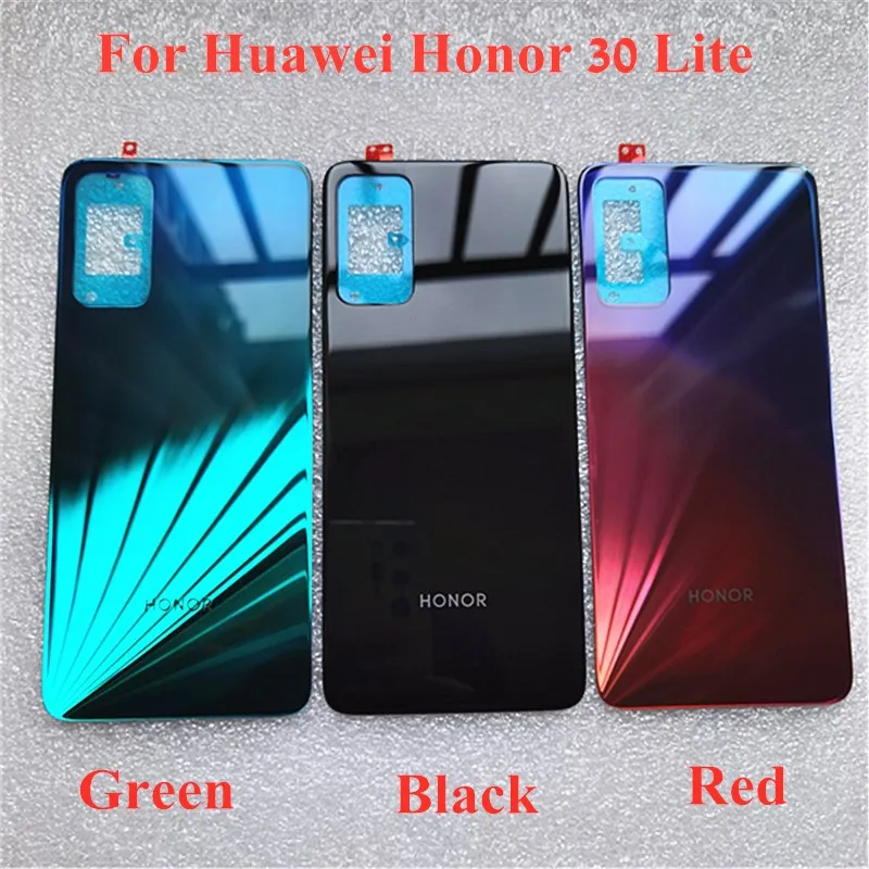 

Original Back Battery Cover For Huawei Honor 30 Lite Honor30lite MXW-AN00 Rear Housing Door Mobile Phone Case Cover Replacement