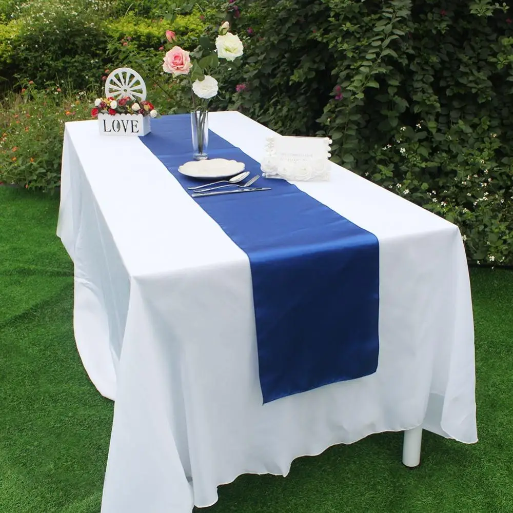 OurWarm Satin Table Runners for Wedding 12\"x108\" Multi Colors for Wedding Table Decoration Event Party Supplies Home Textile