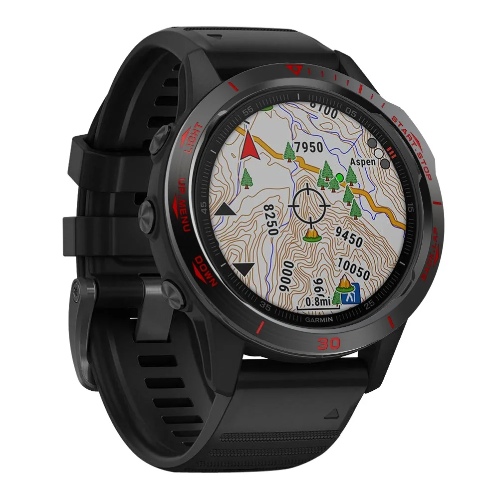 Металлическое кольцо для Garmin Fenix 6/Fenix 6 Pro/Fenix 6 сапфировое кольцо для циферблата Стильный чехол кольцо с защитой от царапин