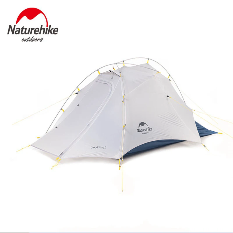 Naturehike Cloud Up Wing 2 Мужская палатка 15D нейлон сверхлегкие портативные ветронепроницаемые палатки для наружного кемпинга пешего туризма с бесплатным ковриком