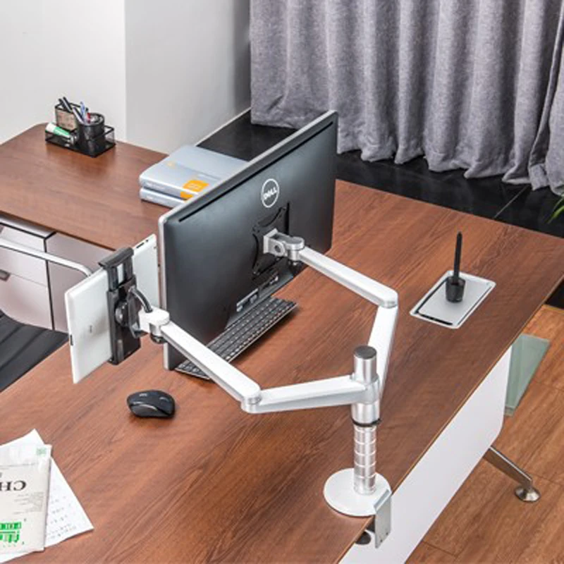 #^Special Price OA-8Z 360 rotate aluminum 9inch 10inch 27inch dual arm monitor table bracket 9-10 inch single pad desktop mount laptop stand #^Special Price OA-8Z 360 rotate aluminum 9inch 10inch 27inch dual arm monitor table bracket 9-10 inch single pad desktop mount laptop stand