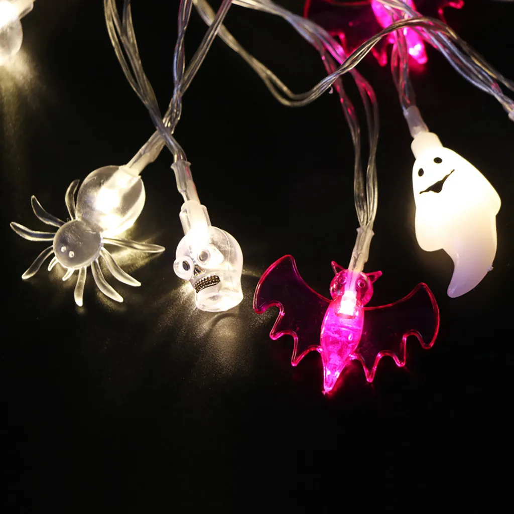 

festival rave clothes Halloween Bone Spider Bat Light String Decoration Light 20 LED 3 M decoration anniversaire led#G8