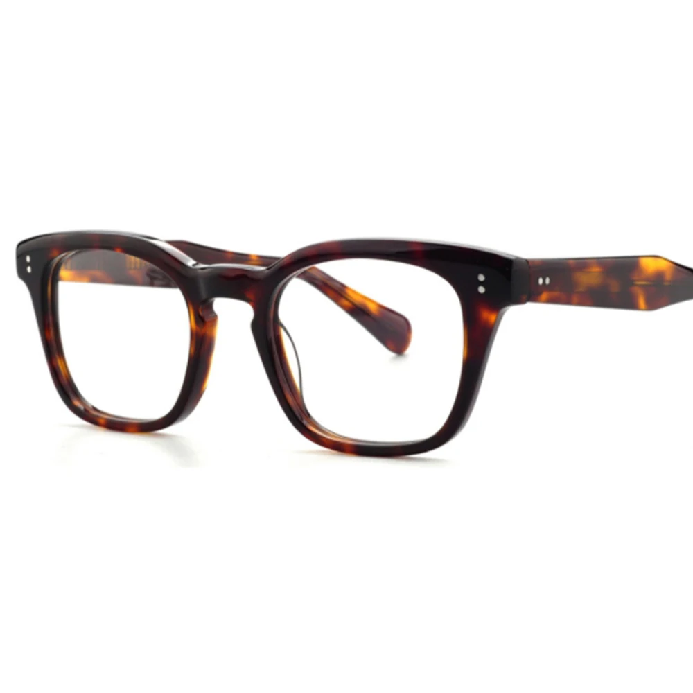 80664 Retro Acetate Fiber Optical Prescription Glasses Frame Square