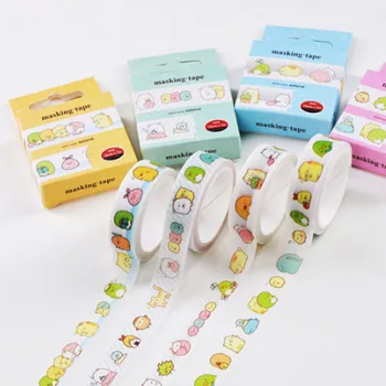 

1 Pcs Cartoon Anime Sumikko Gurashi Decorative Masking Washi Tapes DIY Scrapbooking Sticker Label Figure Toys Girls Gifts