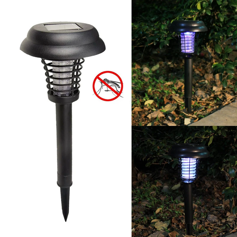 Solar Mosquito Killer Lamp Electric Repellent UV Trap Light Bug Zapper Insect Killer Lamp Solar Garden Lawn Light Outdoor