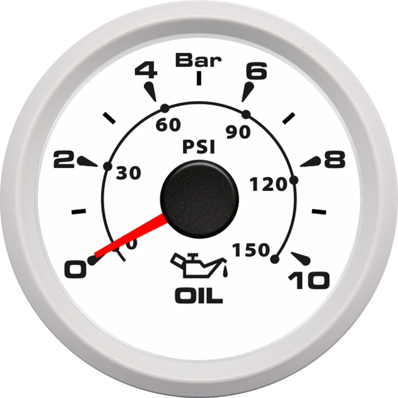 52 мм Датчик давления масла 0-150 фунтов/кв. дюйм 0-10 бар 9-32 В Тестеры давления топлива цифровой автоматический датчик расхода топлива - Цвет: WW-0-10 Bar
