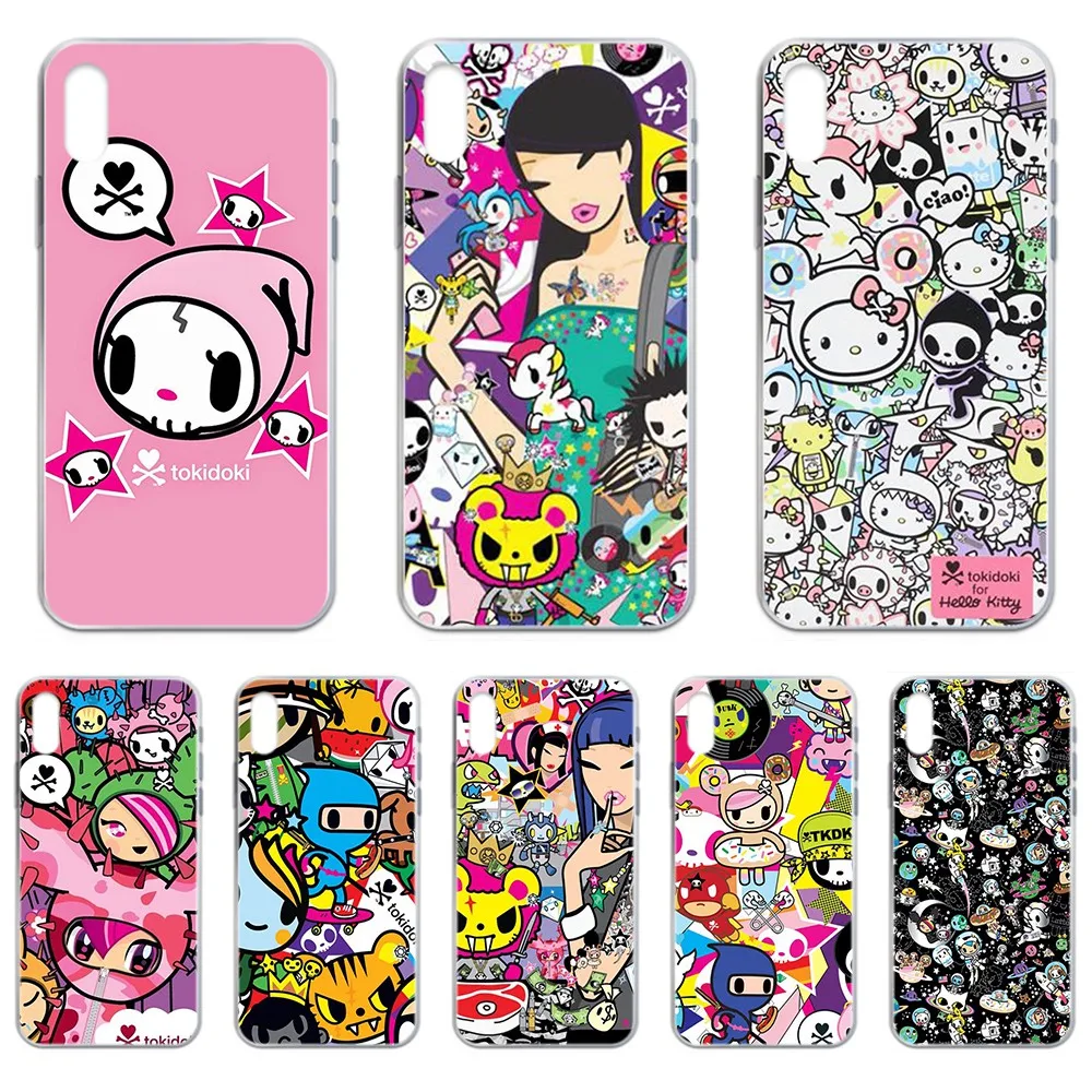 Японский Kawaii tokidoki 3D Etui hoesjes Прозрачный чехол для телефона iphone 4 4S 5 5C 5S 6 6S PLUS 7 8 X XR XS 11