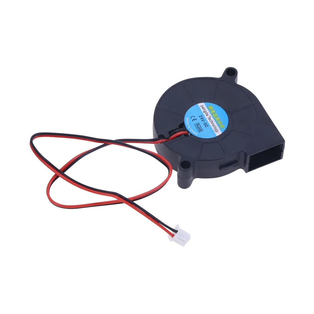 Вентилятор с радиальным охлаждением постоянного тока 1 шт. 12 В/24 В 50 мм экструдер