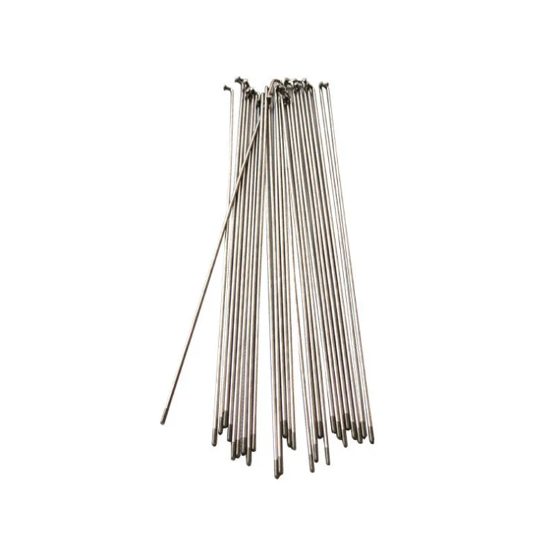 Bicycle Stainless Steel Spokes 36pcs 14G J Bend Nipples Many Length
