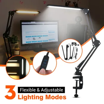 

56LED USB Desk Lamp Work Reading Adjustable Folding Clip-on Table Light Office Home Room Bedroom Lamp Beside Lamp Dropshipping