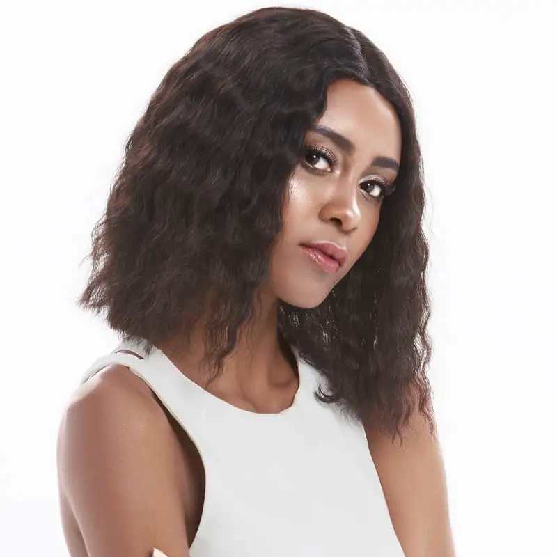 Rebecca Human Hair Wig Lace Part Wig Preplucked Natural Hairline Bleached Knots Loose Deep Human Hair Wigs Middle Part Wig Remy