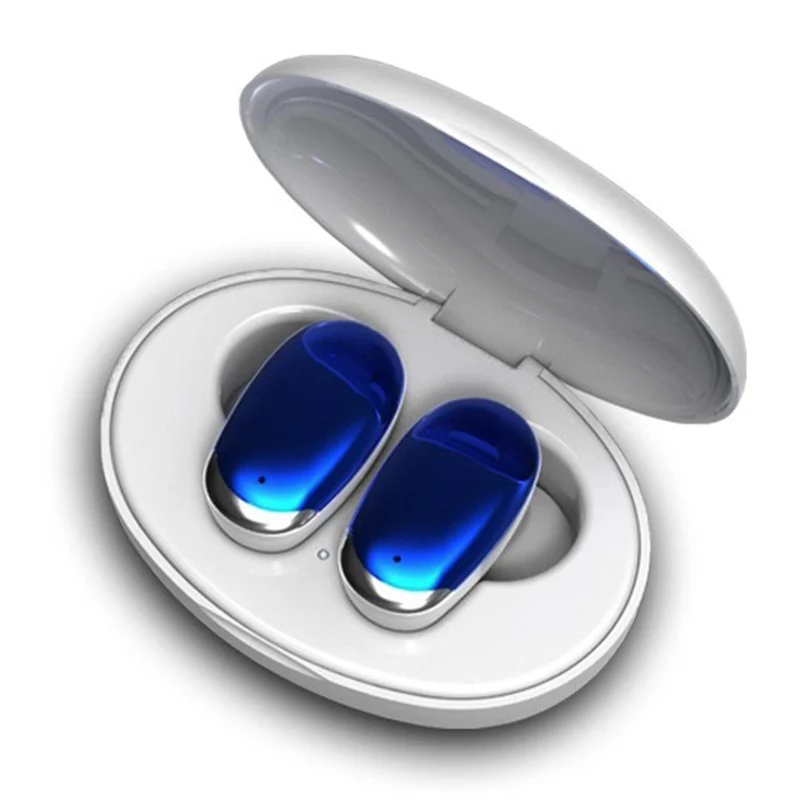 1 TWS Bluetooth наушники, гарнитура, настоящие беспроводные наушники в ухо, зарядная коробка, свободные руки, спортивные наушники 2th поколения для iPhone huawei - Цвет: 1