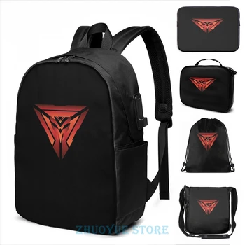 

Funny Graphic print Project Jhin(2) USB Charge Backpack men School bags Women bag Travel laptop bag