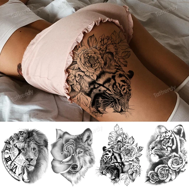 Pin by Dana Roman on tattoos | Hip thigh tattoos, Front thigh tattoos, Leg  tattoos women