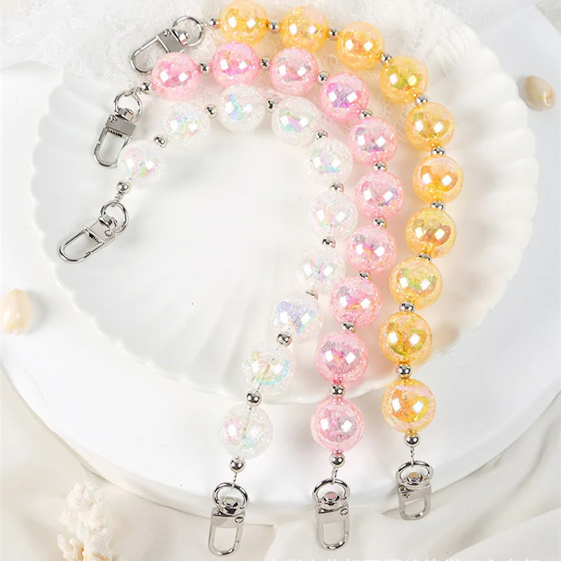 

New Handbag Pearl Bag Chain Accessory DIY Purse Replacement Detachable Fashion Women Shoulder Strap Handle Clutch Resin Chains