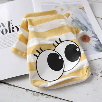 

Pet Clothes Cute Pattern Summer Vest Dog Shirt Cotton Soft Breathable Pet Dog Clothes for Small Medium Dogs No Sleeves Chihuahua