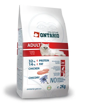

Ontario for adult cats with chicken 10 kg x 1 pc