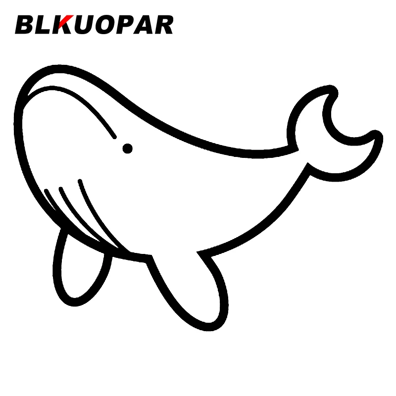 

BLKUOPAR for Whale Car Sticker Personality Scratch-Proof Decal Waterproof Air Conditioner Windshield Refrigerator Car Styling