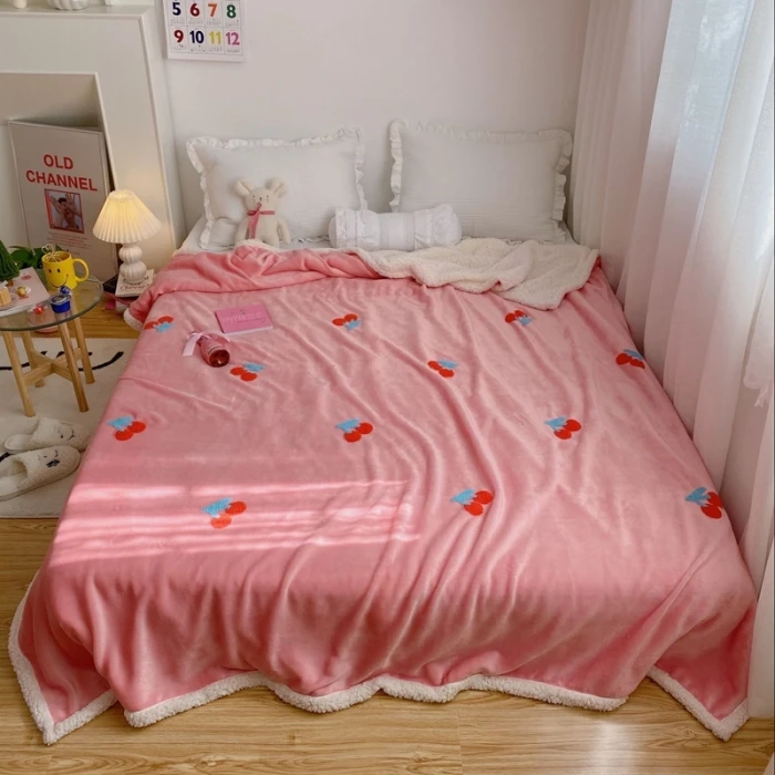 

Flannel Soft Fluffy Throw Blankets for Sofa Bedroom Couch Travel Bedroom- Lightweight, Warm, Cozy and Durable