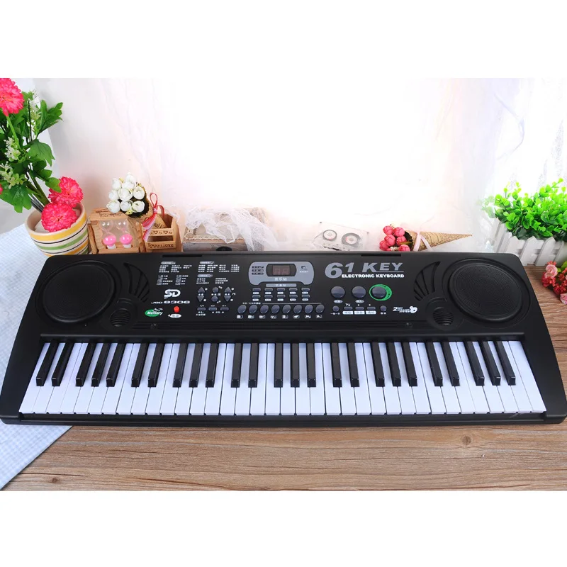 

61 Key Electronic Keyboard Adult CHILDREN'S Piano Large Size Teaching Piano with Microphone Educational Early Childhood-Shape