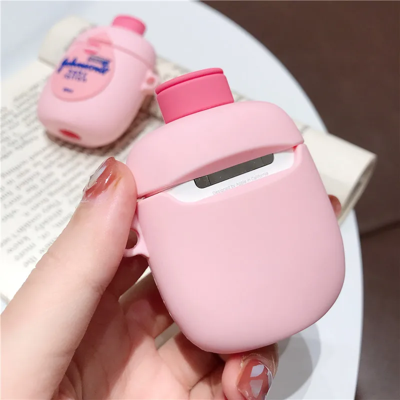 Милый 3D гель для душа с рисунком для Airpods чехол Забавный Bluetooth наушники защитный чехол для AirPod силиконовый чехол для air pods чехол