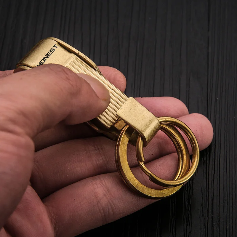 Цепочка для ключей мужская из чистой меди роскошный Винтажный Классический