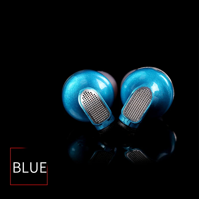 SENFER DT6 PRO 1DD+ 2BA гибридные наушники в ухо HIFI DJ бег спортивные наушники съемный MMCX кабель V90 ZSN DT8 T2 V80 T3 - Цвет: blue no mic