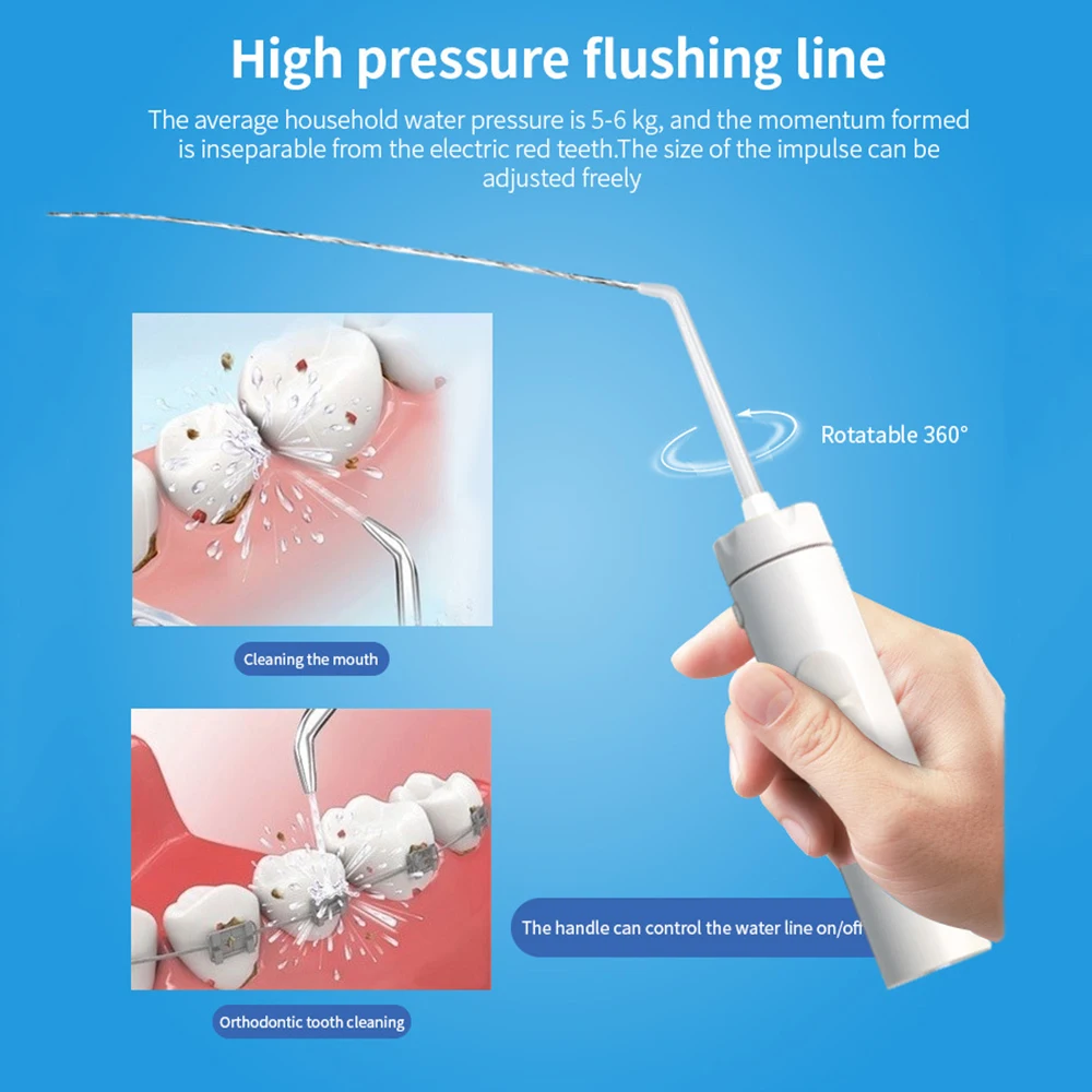 Стоматологический Flosser оросительный кран ирригатор полости рта очиститель языка портативная струя воды зубная нить Flosser орошение Прямая поставка