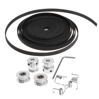 

High Quanlity Durable and Practical 5m GT2 Timing Belt 20 Teeth GT2 Pulley Idler Torsion Spring GT2 Gear Kit
