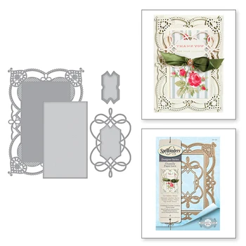 

2020 New Lace Pattern Metal Cutting Dies Scrapbooking For DIY Background Decorative Paper Embossing Stencil Greeting Card Stamp