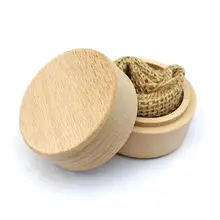 Заказная коробка для колец, Персонализированные Свадебные обручальные деревянные кольца, коробка для ювелирных изделий, материал бука, лен, в Opp сумках