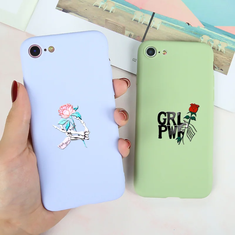 Для Coque iPhone XR чехол розовый карамельный цвет для 7 XS MAX силиконовый ТПУ мягкий X 8 6 6S
