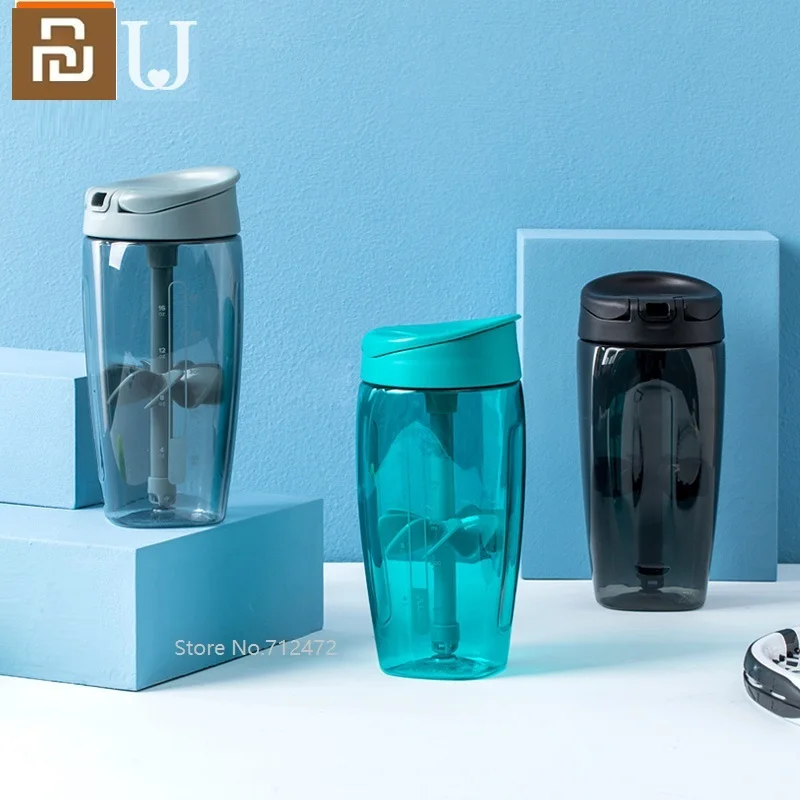  Xiaomi jordanjudy Stirring cup summer Outdoor sports fitness cup portable plastic water cup 700ml Large capacity water bottle 
