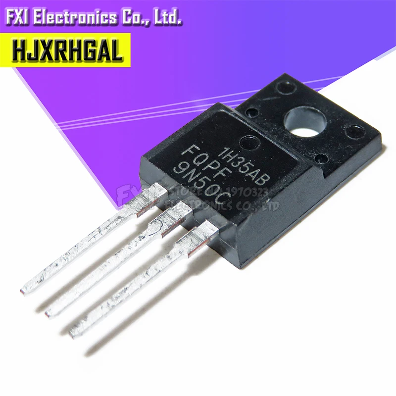 AOTF9N50 MOSFET N-CH 500V 9A TO220F 9N50 5PCS