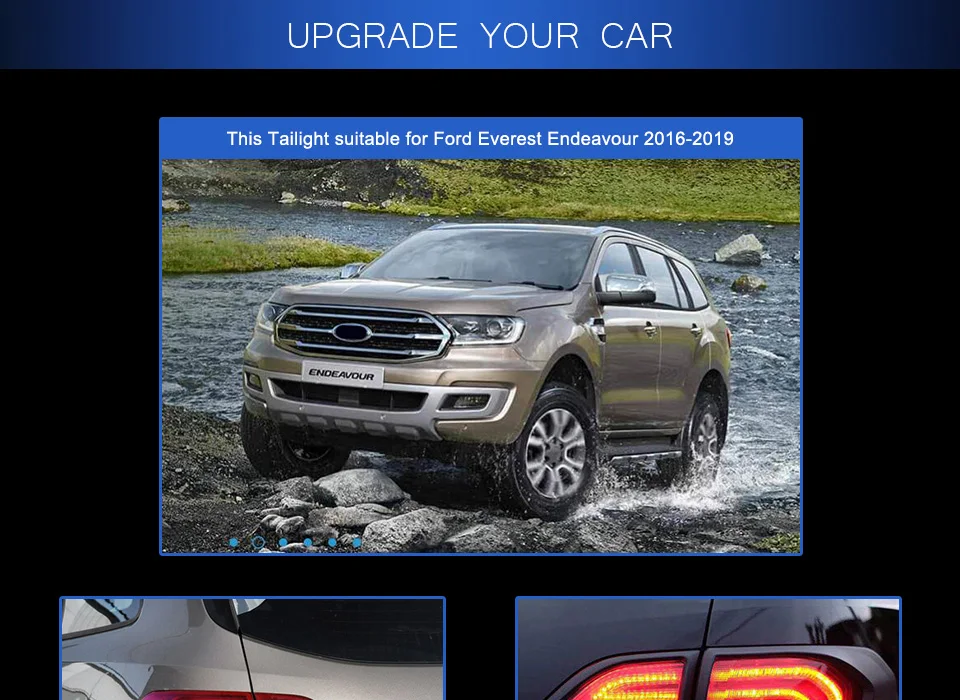 Задний фонарь для автомобиля Ford Everest задние фонари- Endeavour светодиодные противотуманные фары DRL дневные ходовые огни тюнинг автомобильные аксессуары