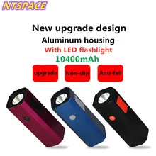 Портативный внешний аккумулятор, водонепроницаемый аккумулятор 10400 мАч, зарядное устройство для Sansung/huawei/iPhone, резервный внешний аккумулятор, зарядное устройство, светодиодный светильник