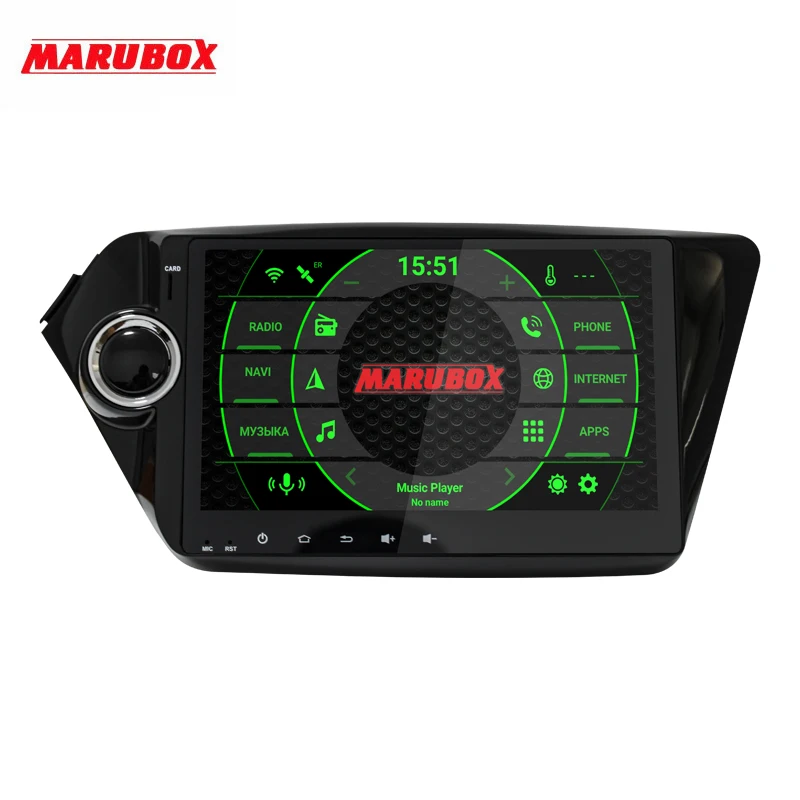 Штатная магнитола для Kia Rio / K2 2011-, MARUBOX KD9402, Штатное головное устройство для Kia Rio / K2, Android 9.0, Восьмиядерный процессор,встроенный DSP, IPS экран, Встроенная 64GB, BlueTooth