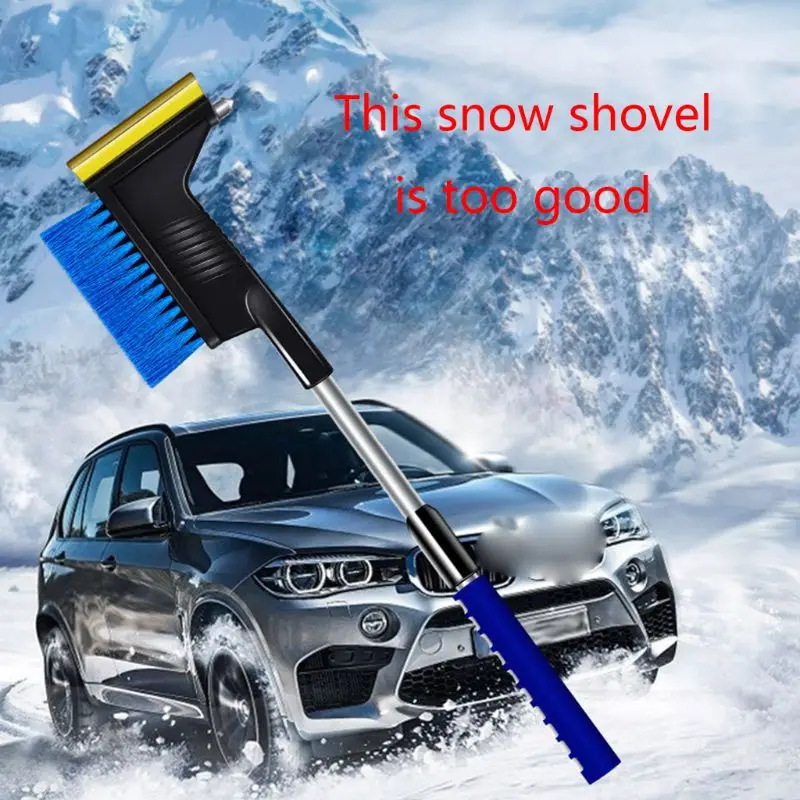 Автомобильная лопата для снега, автомобильный скребок для снега и льда, выдвижная щетка для удаления окон