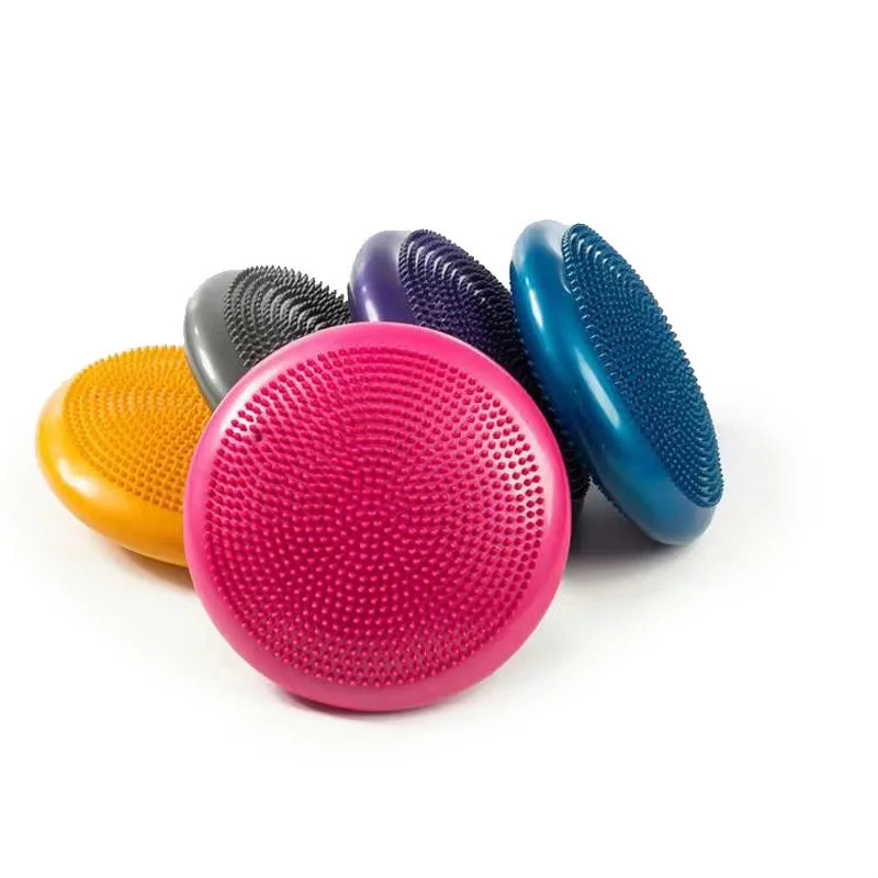 Массажная подушка с шариками для йоги дисковая баланса коврик фитнеса