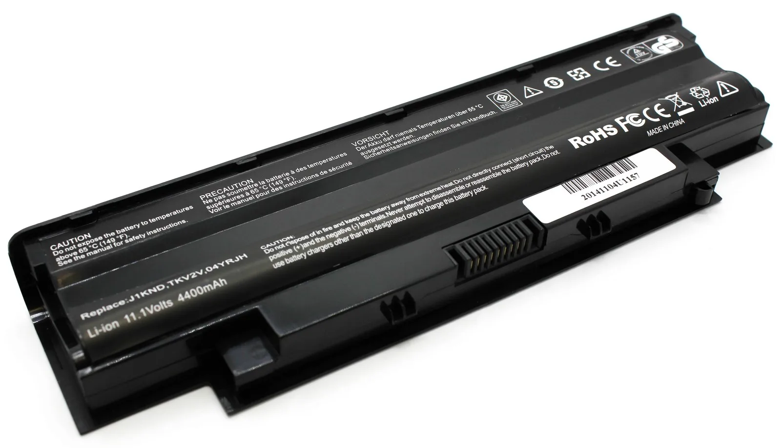 Аккумулятор для ноутбука Dell Inspiron 13R 14R 15R 17R M411 M501 (11.1V 4400mAh) P/N: J1KND J4XDH 04YRJH 06P6PN 07XFJJ |